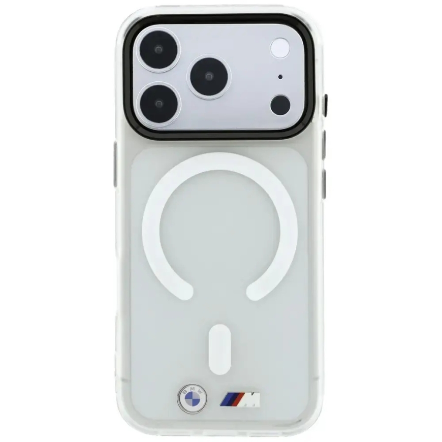 BMW M IML Frosted Metal Logo & Trims -puhelintuki, jossa on MagSafe-tuki iPhone 18 Pro Maxille | iPhone 17 Pro Max läpinäkyvä – 3