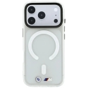BMW M IML Frosted Metal Logo & Trims telefono dėklas su MagSafe palaikymu iPhone 18 Pro Max | iPhone 17 Pro Max skaidrus BMW M IML Frosted Metal Logo & Trims telefono dėklas su MagSafe palaikymu iPhone 18 Pro Max | iPhone 17 Pro Max skaidrus