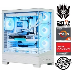 INTOP Ryzen 5 7500F 64GB DDR5 1TB SSD M.2 NVME+2TB RX9060XT 16GB no-OS