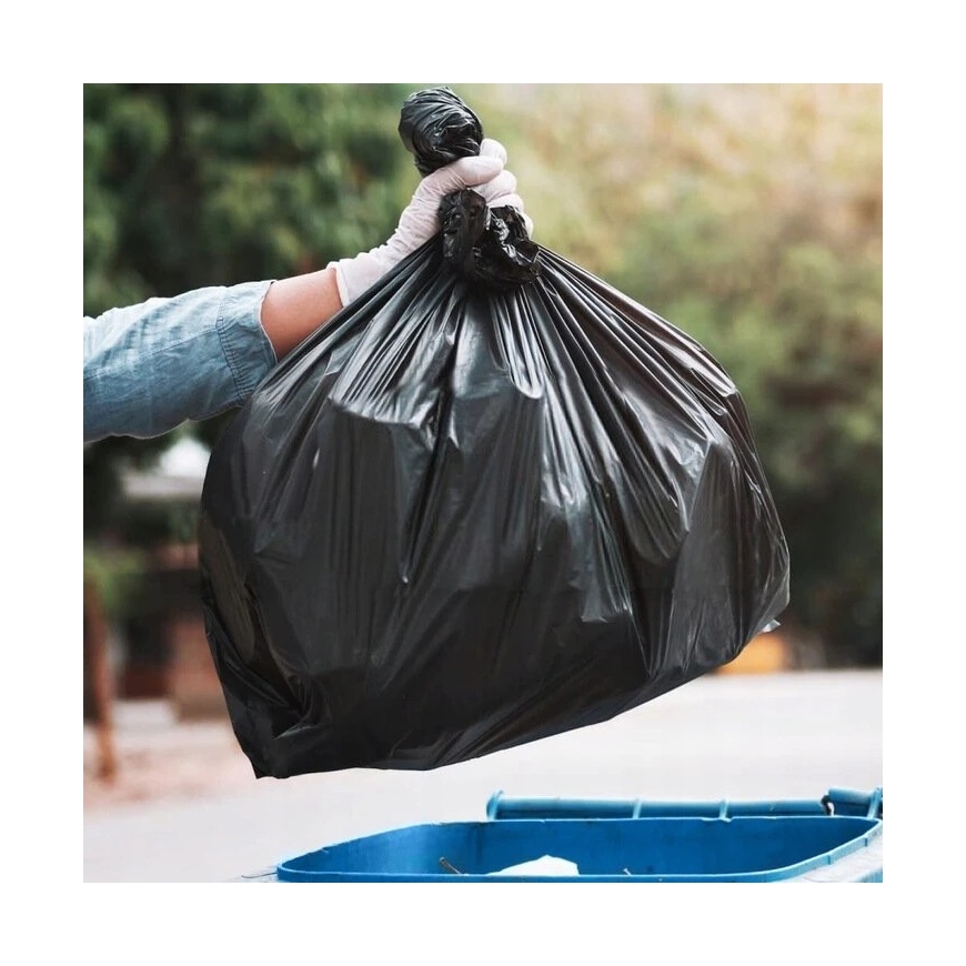 Trash Bag - Bee Smart Waste Bags 120L 10 Pcs. LDPE, 70x110 cm, Black