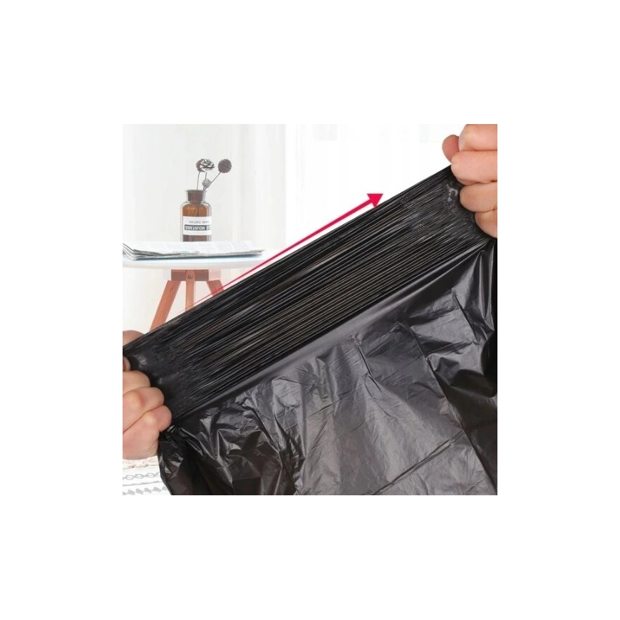 Atkritumu maiss - Bee Smart atkritumu maisi 120L 10 gb. LDPE, 70x110 cm, Melns – 3