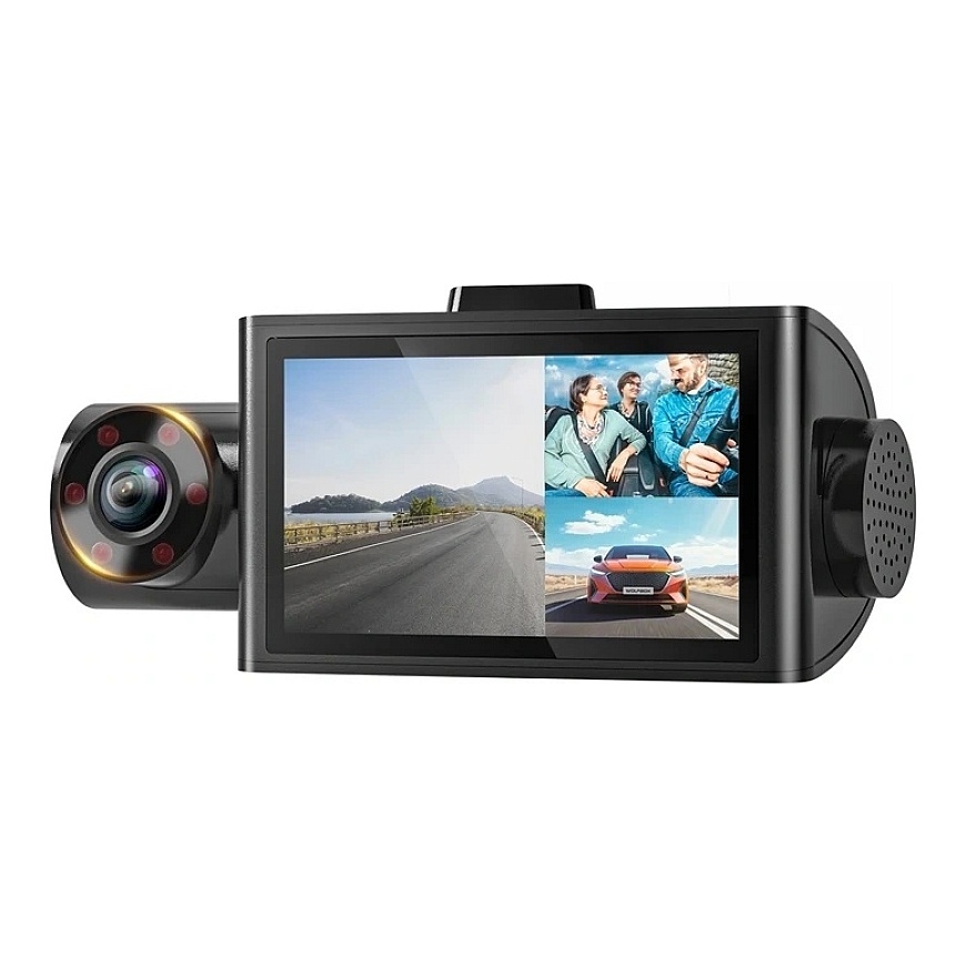 WOLFBOX i07 WiFi 2.5K + 1080p Dash Cam