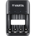Akkulaturi - Varta USB Quattro 57652, lataa 4 Ni-MH AA/AAA-akkua, Micro USB, musta Akkulaturi - Varta USB Quattro 57652, lataa 4 Ni-MH AA/AAA-akkua, Micro USB, musta