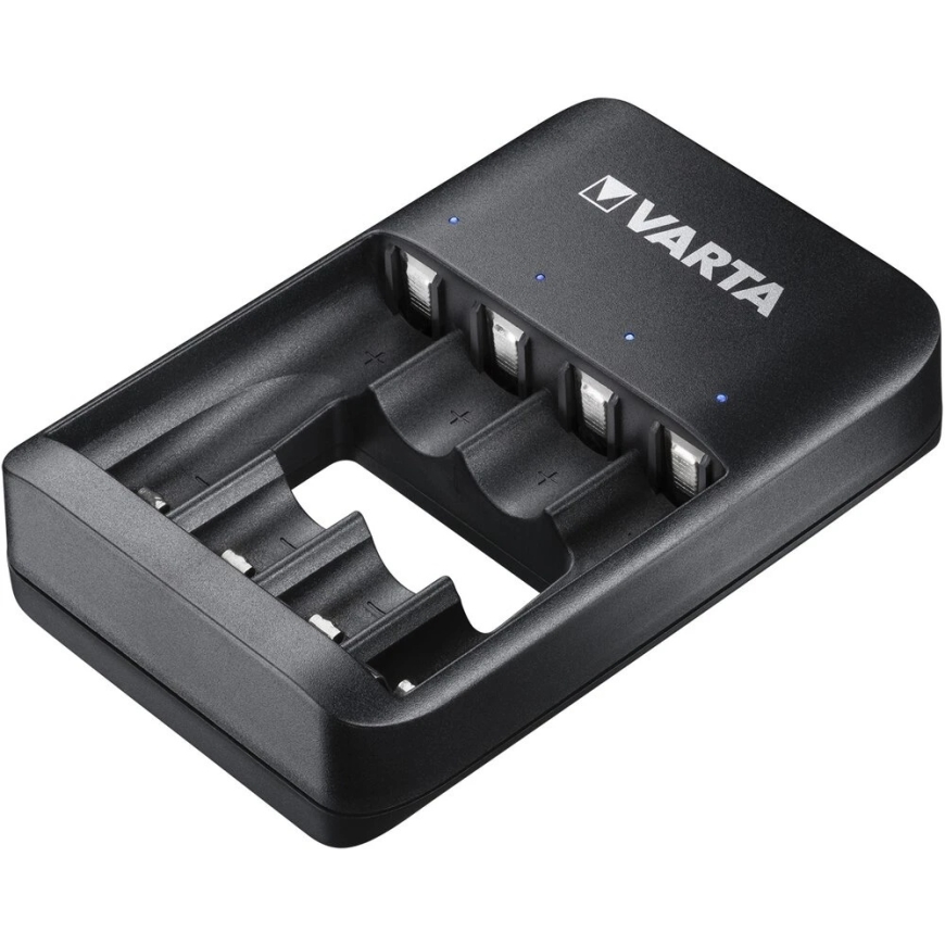 Akkulaturi - Varta USB Quattro 57652, lataa 4 Ni-MH AA/AAA-akkua, Micro USB, musta – 3