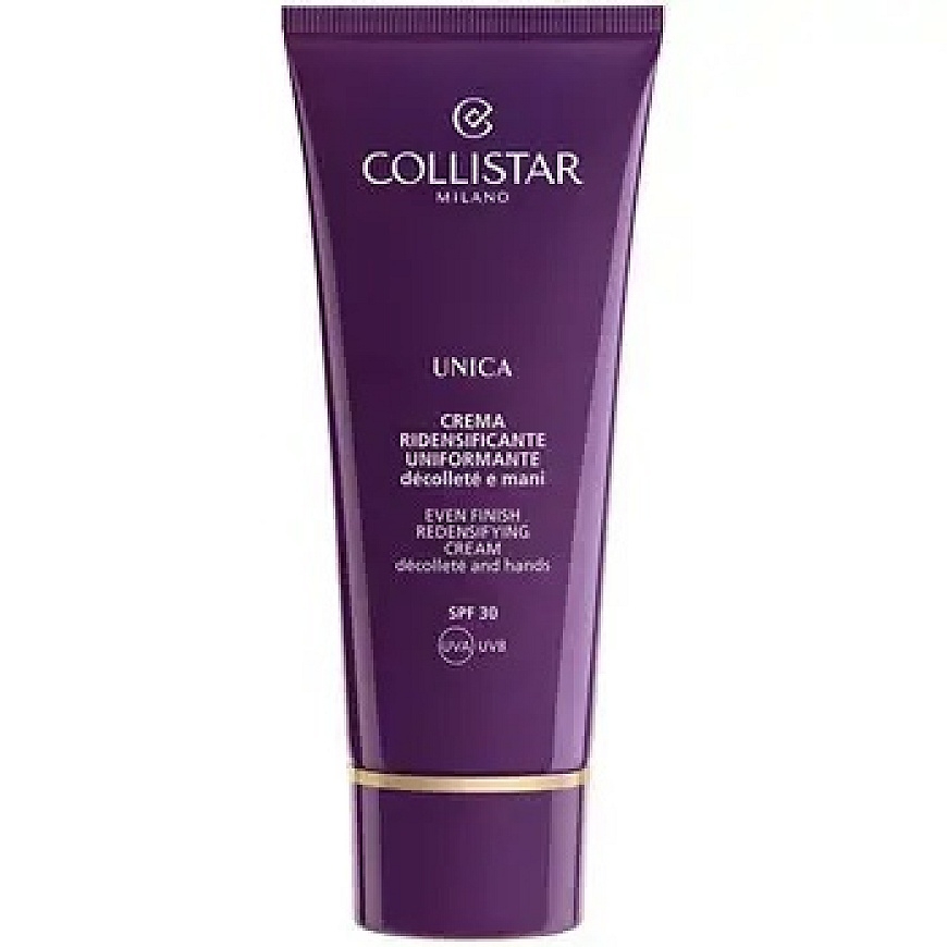 Collistar Unica Käsivoide ja dekoltee tiivistävä ja yhtenäistävä SPF30 75ml