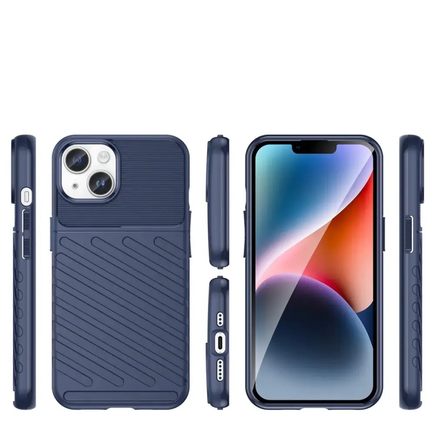 Thunder Case armored phone case for iPhone 14 blue – 3