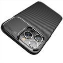 Carbon Premium maciņš telefonam iPhone 12 | iPhone 12 Pro melns Carbon Premium maciņš telefonam iPhone 12 | iPhone 12 Pro melns