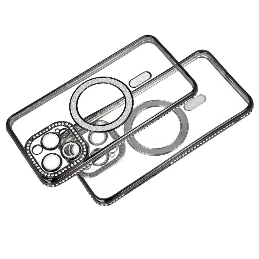 Bling Magsafe maciņš Xiaomi Redmi Note 15 4G melns – 5