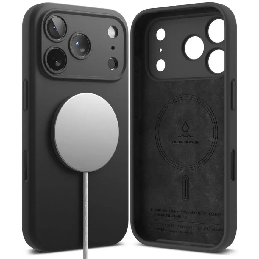 RINGKE СИЛИКОН С МАГНИТНЫМ МАГСЕФ IPHONE 18 PRO MAX ЧЕРНЫЙ – 2