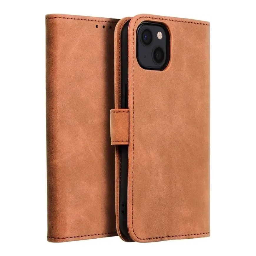 TENDER book type phone case for iPhone 13 brown – 4