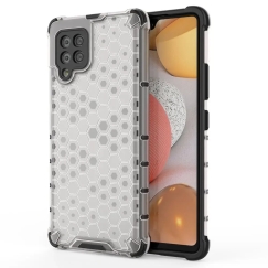 Honeycomb armor phone case for Samsung Galaxy A42 5G (A426) transparent