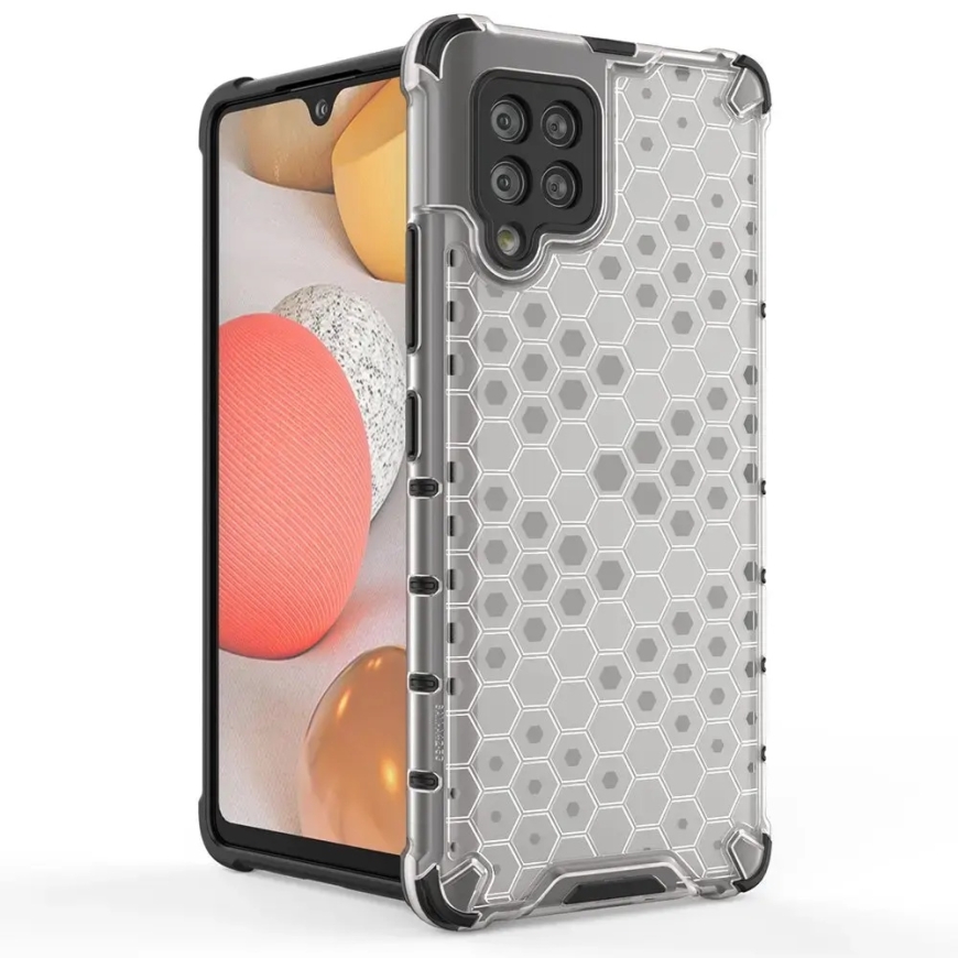 Honeycomb armor phone case for Samsung Galaxy A42 5G (A426) transparent – 2