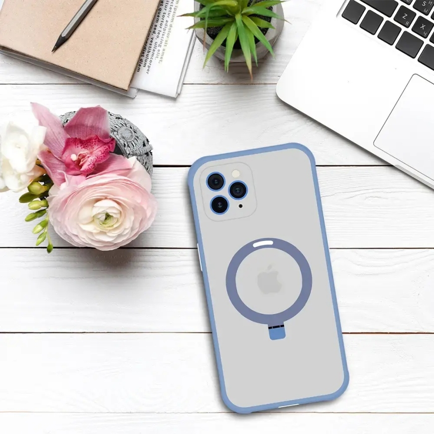 Tel Protect Magical maciņš ar statīvu un MagSafe atbalstu telefonam iPhone 11 Pro zils – 5