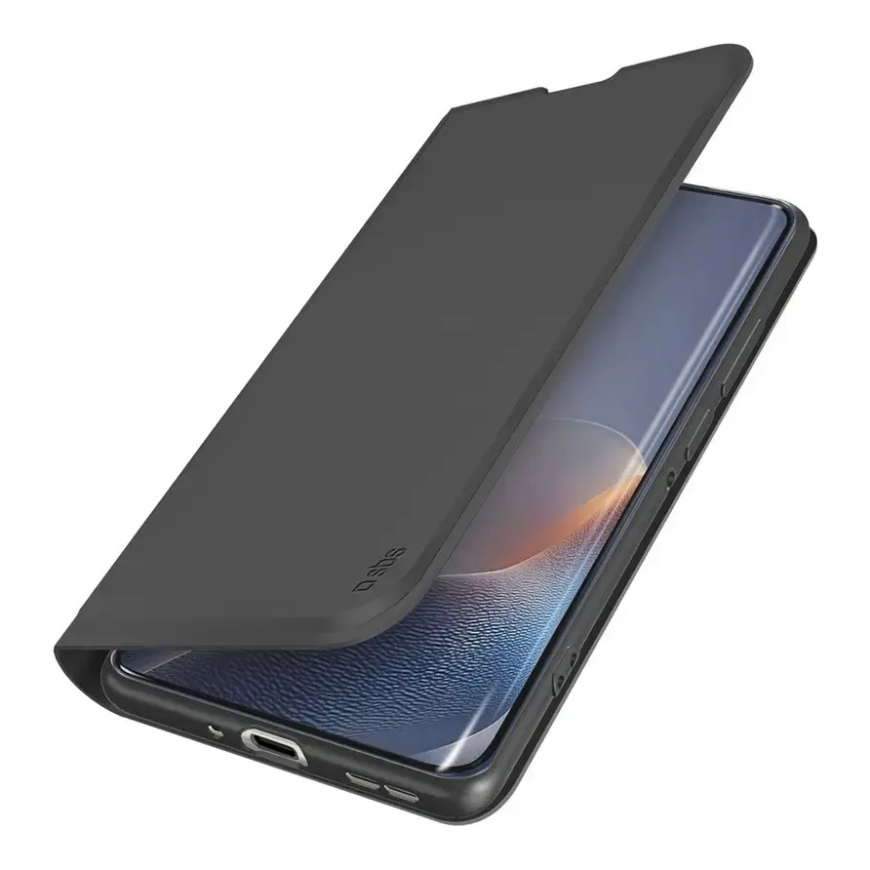 SBS Wallet Smooth maciņš Motorola Edge 60 Fusion ar vāciņu - melns