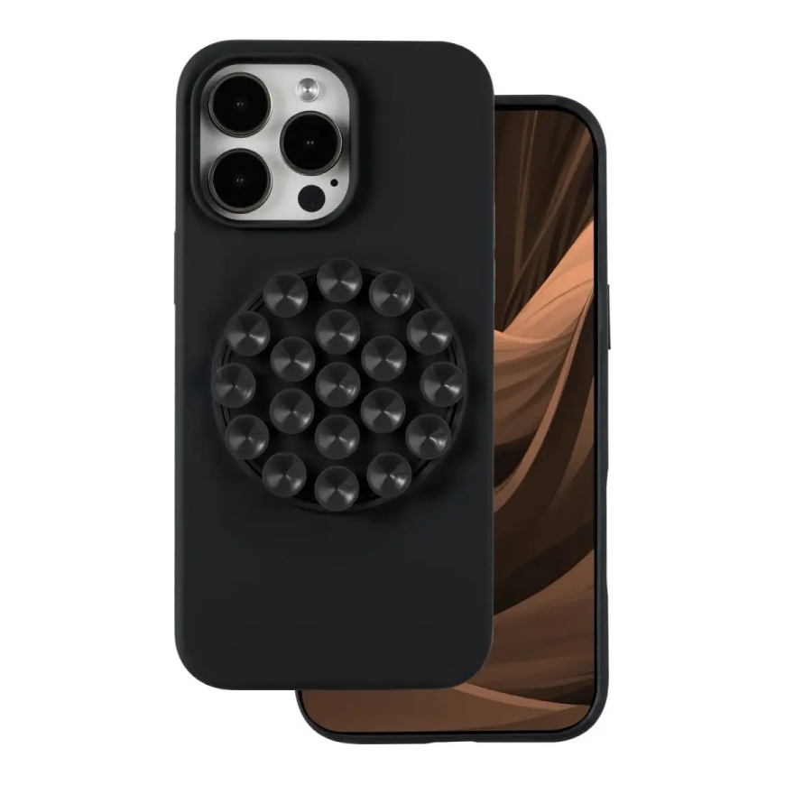 Silicone Stick telefoni ümbris iPhone 16 Pro must