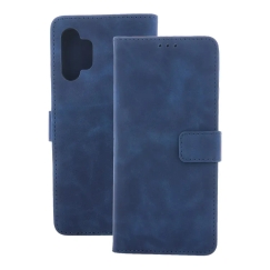Älykäs samettikotelo Samsung Galaxy S26 Plus tummansininen