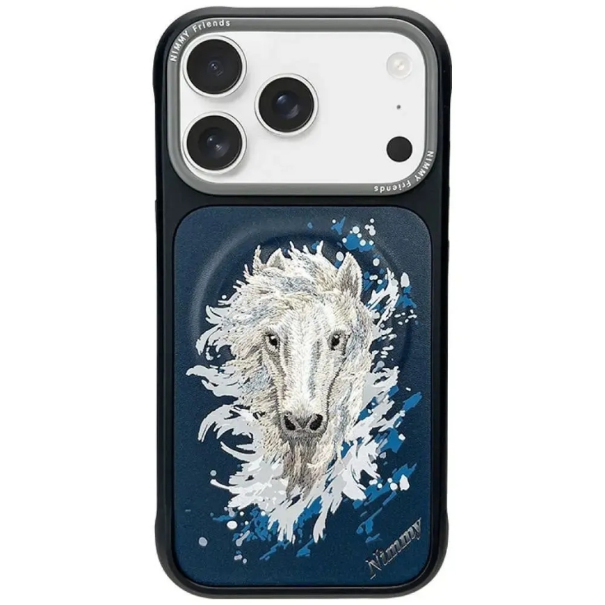 NIMMY case HORSE compatible with MagSafe for IPHONE 18 Pro/17 Pro navy blue – 2