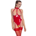 Must tase keha Vinüülkorpus Punane L Must tase keha Vinüülkorpus Punane L