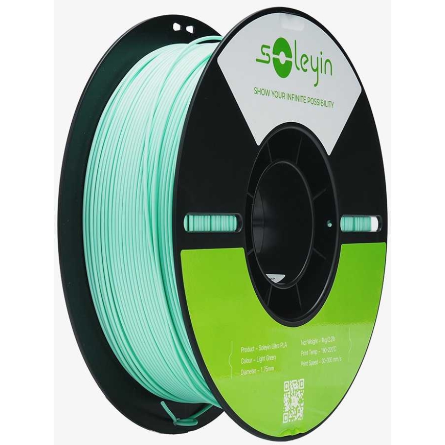 Creality Soleyin Ultra PLA 1.75mm 1kg – vaaleanvihreä