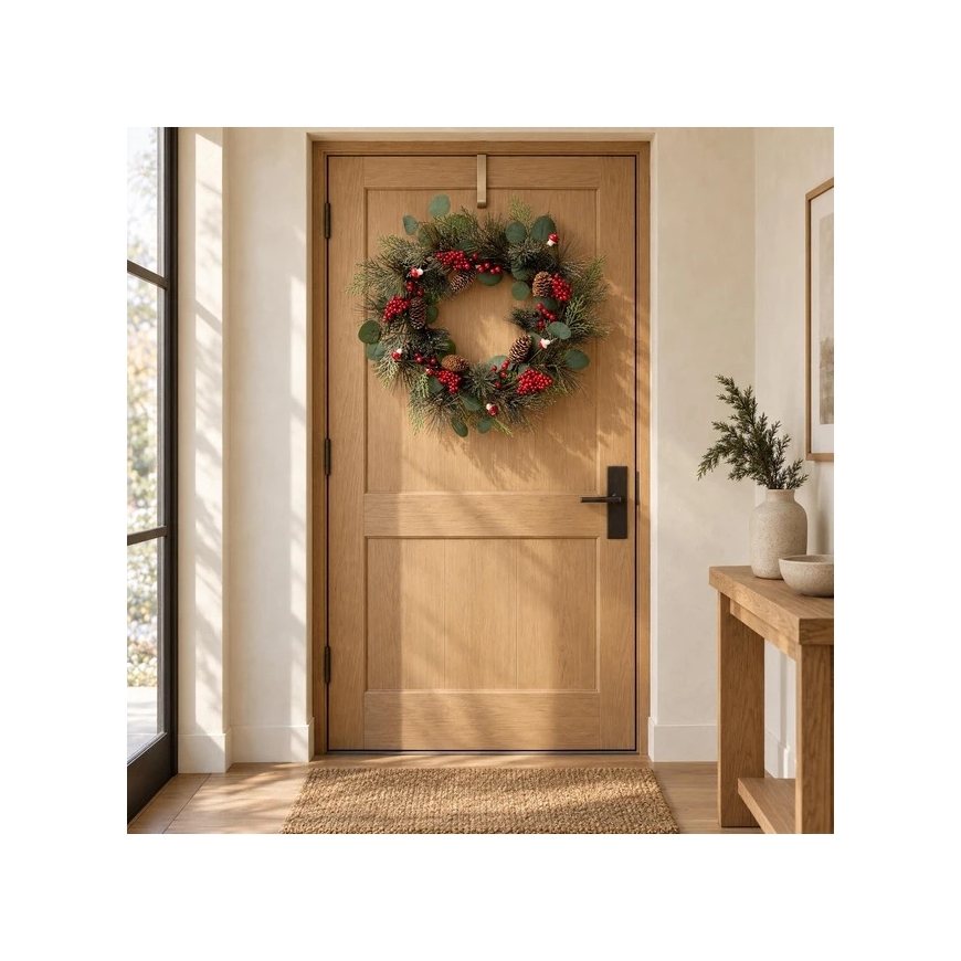 Home Styling Collection Christmas Wreath with Eucalyptus and Mushrooms, Ø 55 cm – 2