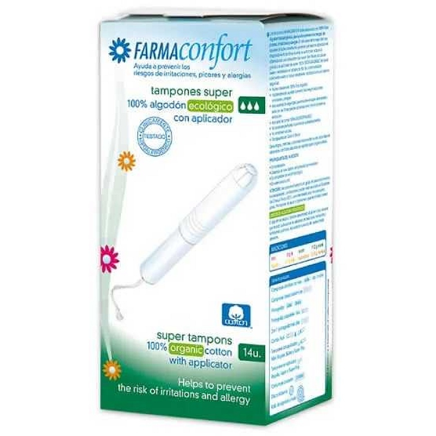 FarmaConfort cotton tampons with applicator Super 14 pcs – 3