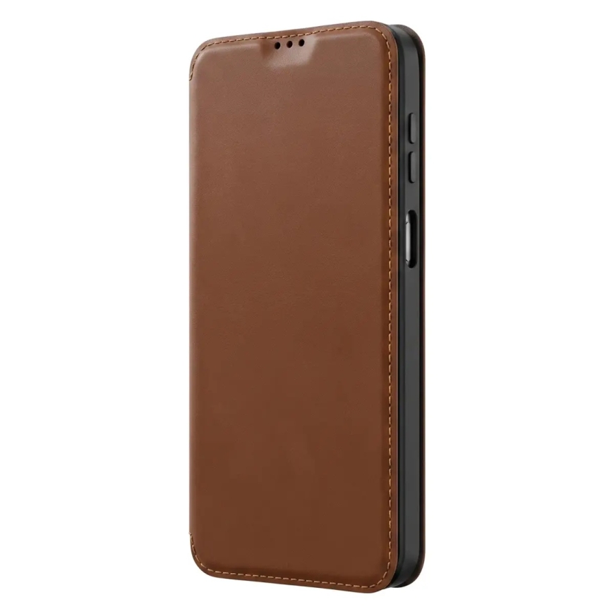 Умный кожаный чехол для Samsung Galaxy A13 4G коричневый – 2