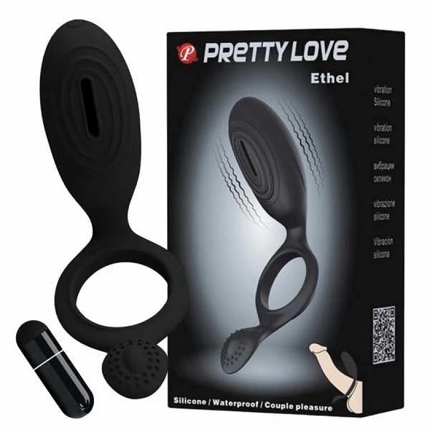 "Pretty Love" vibrating penis ring caresses your clitoris
