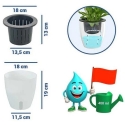 Maximex Three Planters with Watering System Set, Ø 18 cm Maximex Three Planters with Watering System Set, Ø 18 cm