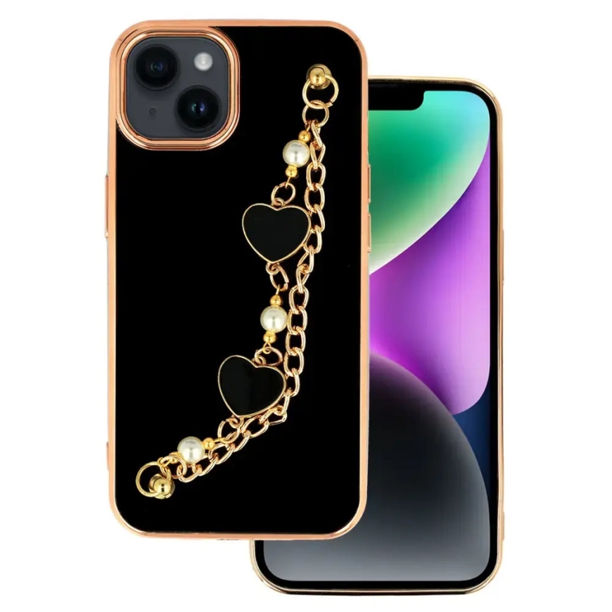 Trend puhelimen kotelo iPhone 14 Plus musta (Design 3)