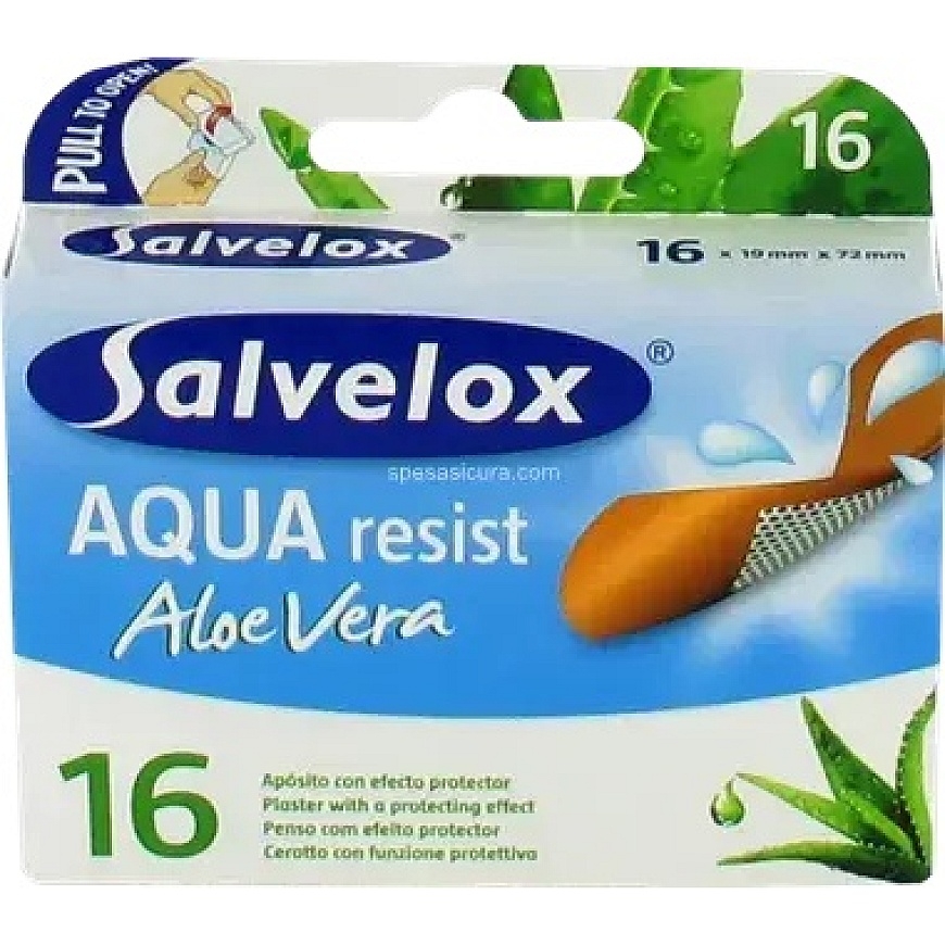 Salvelox Aqua Resist Aloe Vera līmeņi 16 gab.
