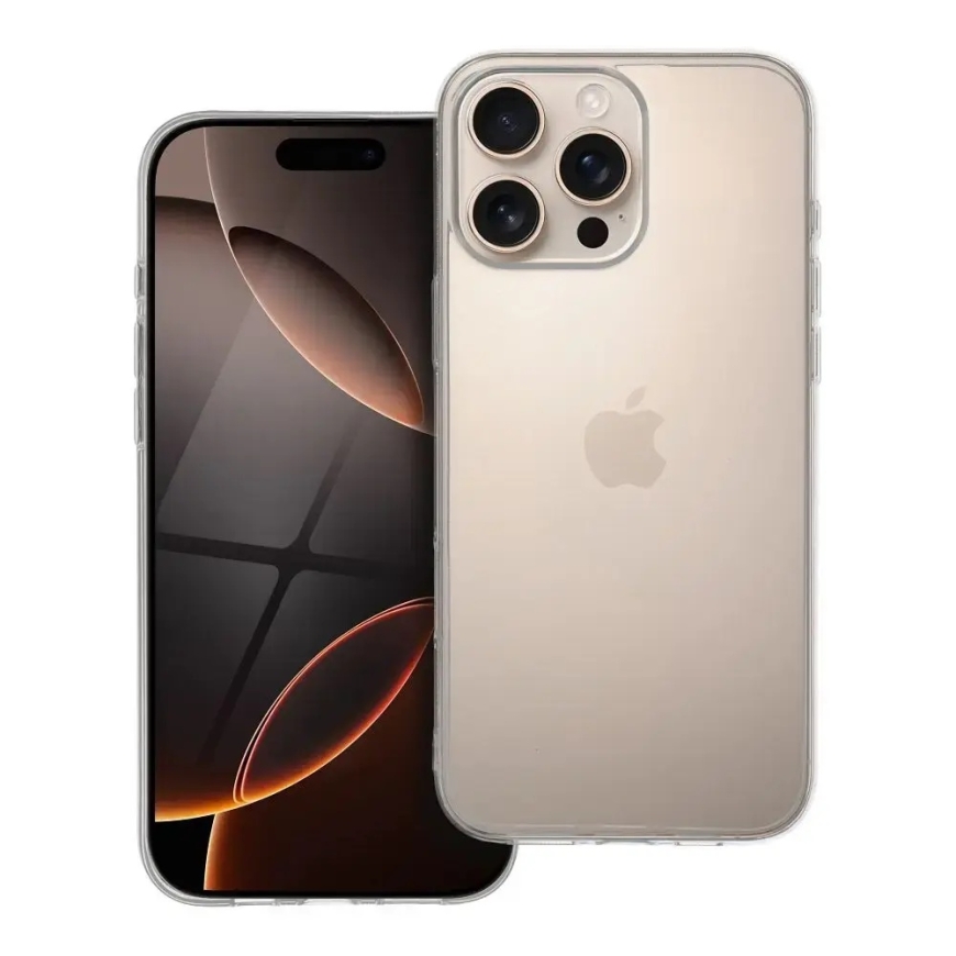 CLEAR 2 mm maciņš telefonam iPhone 16 Pro Max caurspīdīgs
