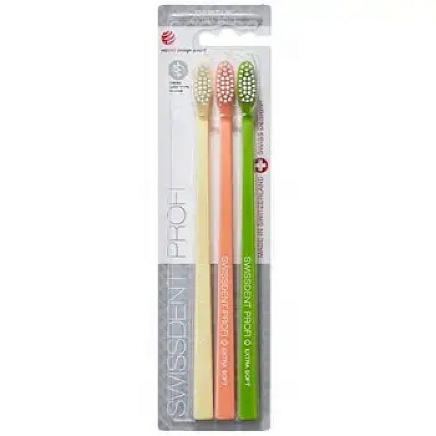 Swissdent Gentle Extra Soft Toothbrush Trio - Zobu birstes