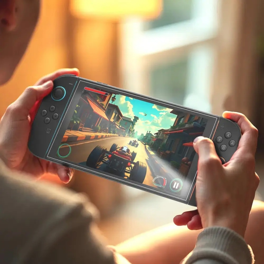 AmazingThing Radix Pilno stiklo grūdintas stiklas Nintendo Switch 2 (2 vnt.) – 5