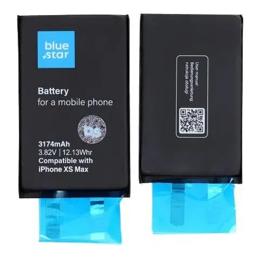 Akku ilman BMS:ää iPhone XS Maxille 3174 mAh Blue Star HQ