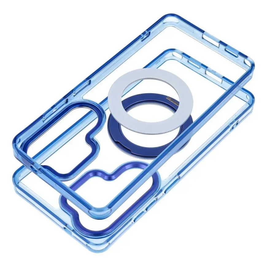 Korpuss Samsung A56 Frame Circle Stand, saderīgs ar MagSafe, tumši zilā krāsā – 2