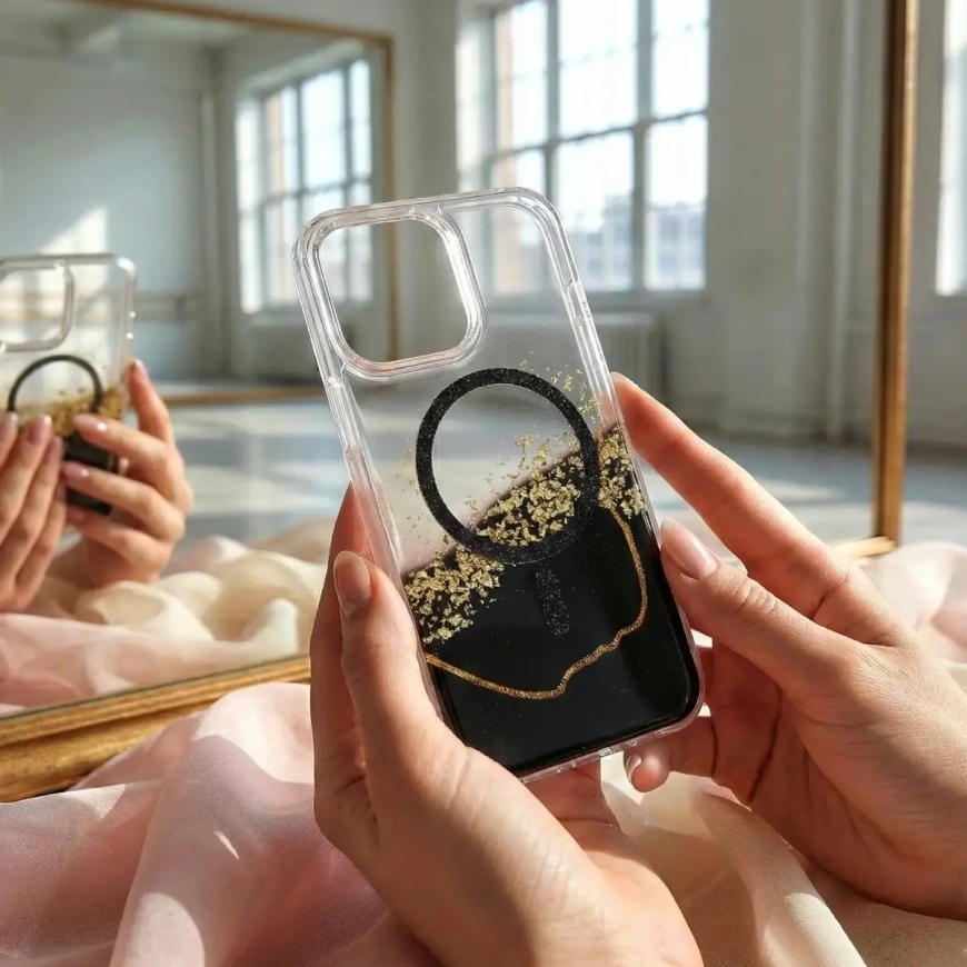 Epoxy Mag puhelimen kuori MagSafe-tuen kanssa Samsung Galaxy S26 Ultra (S948) musta – 5