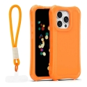 Safepop telefono dėklas su dirželiu iPhone 15 Pro oranžinis Safepop telefono dėklas su dirželiu iPhone 15 Pro oranžinis