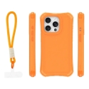 Safepop maciņš ar siksniņu telefonam iPhone 15 Pro oranžs Safepop maciņš ar siksniņu telefonam iPhone 15 Pro oranžs