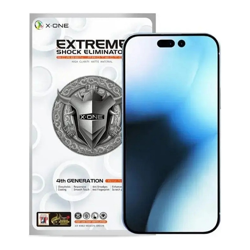X-ONE Extreme Shock Eliminator 4th gen PET kaitsekile telefonile iPhone 15 Pro Max – 2