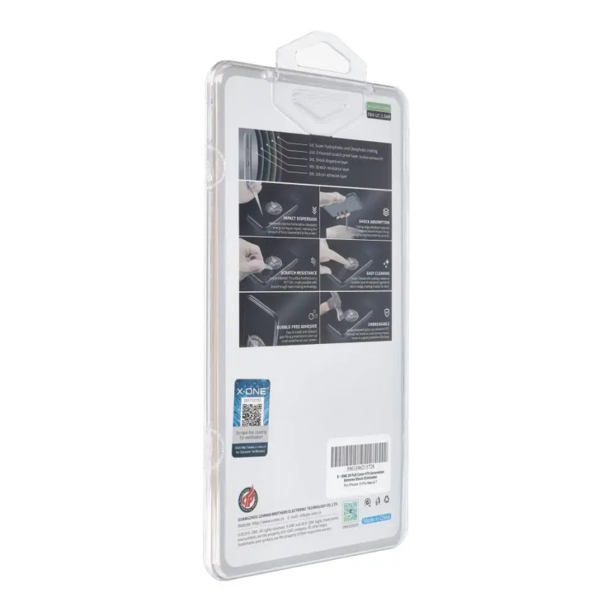 X-ONE Extreme Shock Eliminator 4th gen PET apsauginė plėvelė telefonui iPhone 15 Pro Max – 3