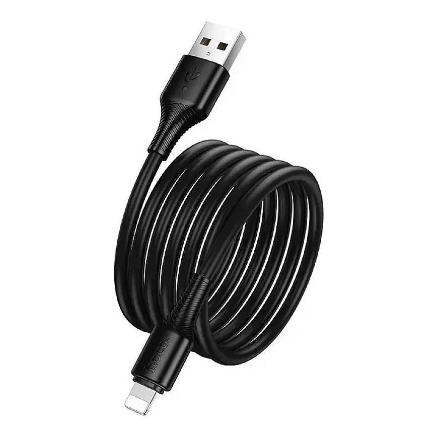 Hoco X120 data transfer and charging cable | USB-A to Lightning | 12W | 1m | black – 3