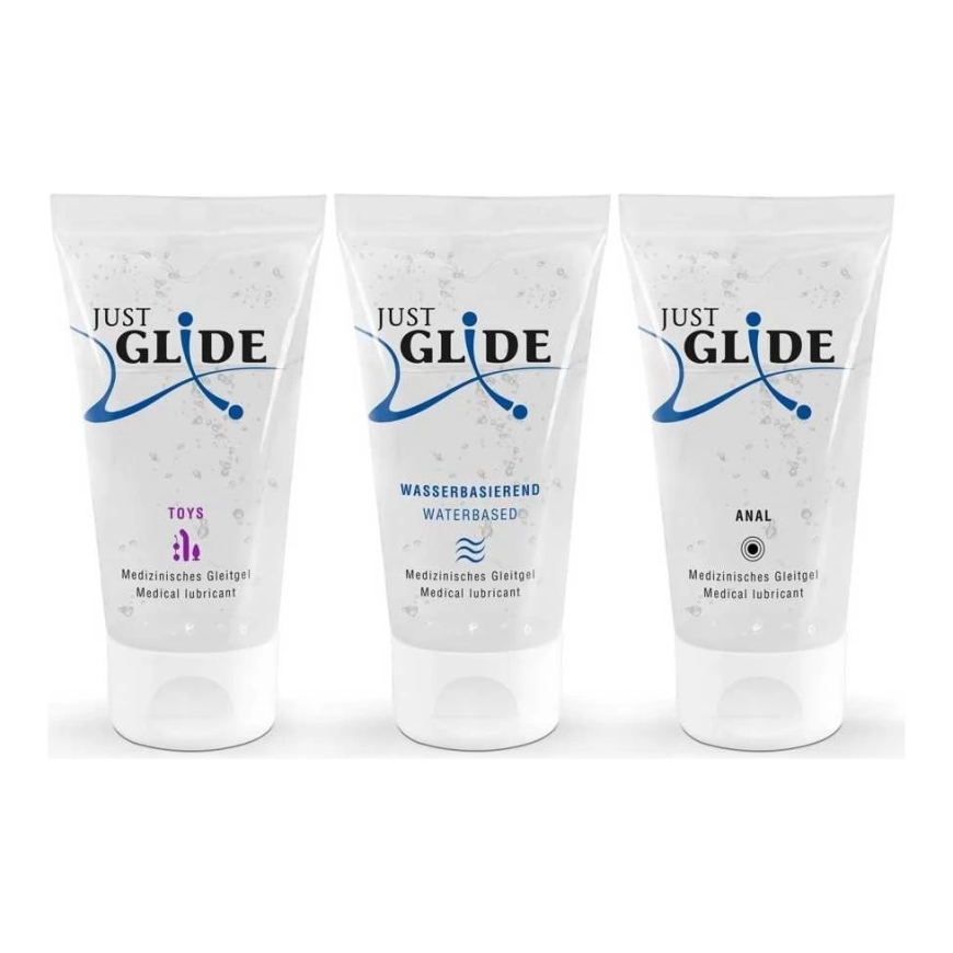 Just Glide Veepõhine määrdeaine komplekt (3 x 50 ml)