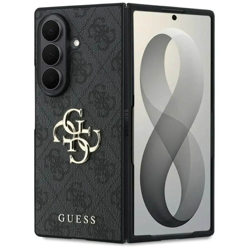 Guess PU 4G Metal Logo phone case for Samsung Galaxy Z Fold 8 Ultra (F976) gray