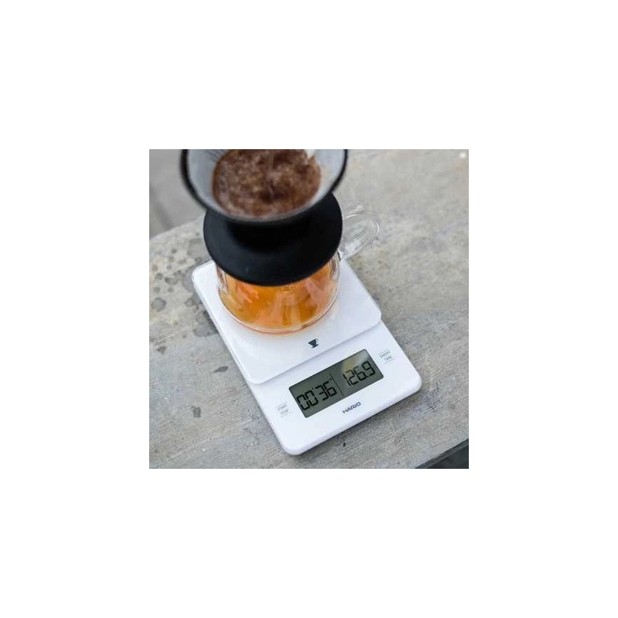 Hario köökkaalud - Barista scale - valge