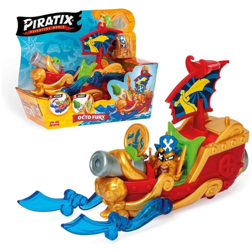 MagicBox Puzzle Pirašu kuģis Octo Fury Piratix PPXSP116IN72