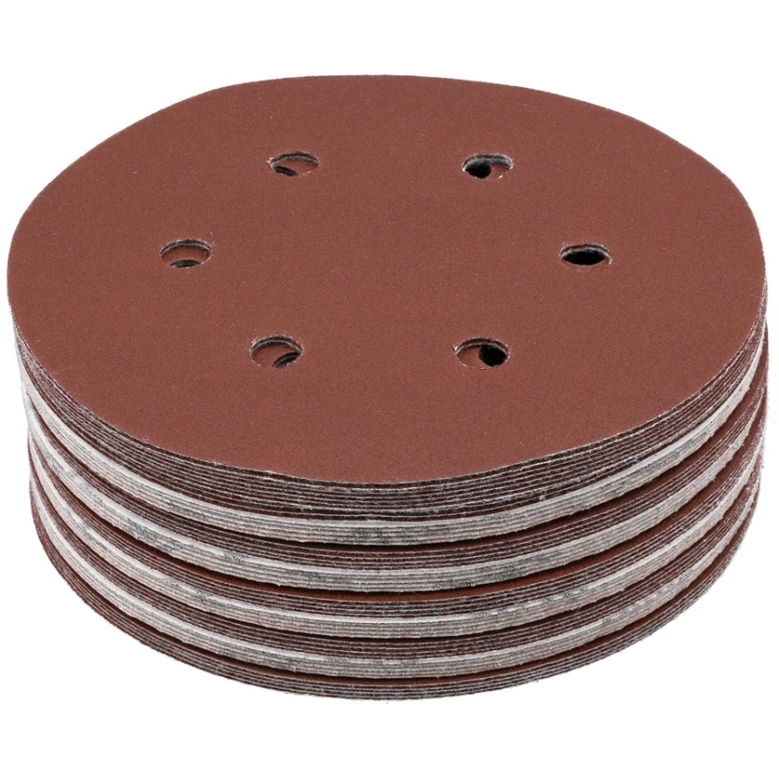 Yato Toya Sa Poland Sanding Paper (Velcro) | 6 Holes | 150 mm / P220 | 50 pcs. (YT-834588) – 2