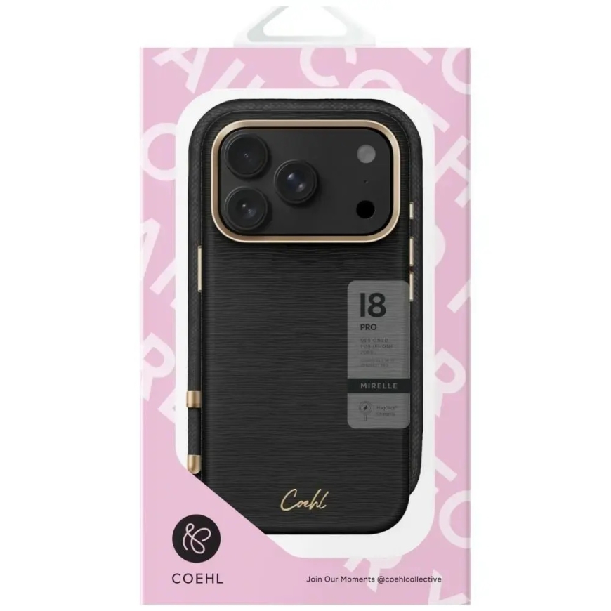 UNIQ Coehl Mirelle ümbris iPhone 18 Pro / 17 Pro magnetlaadimisega must – 5