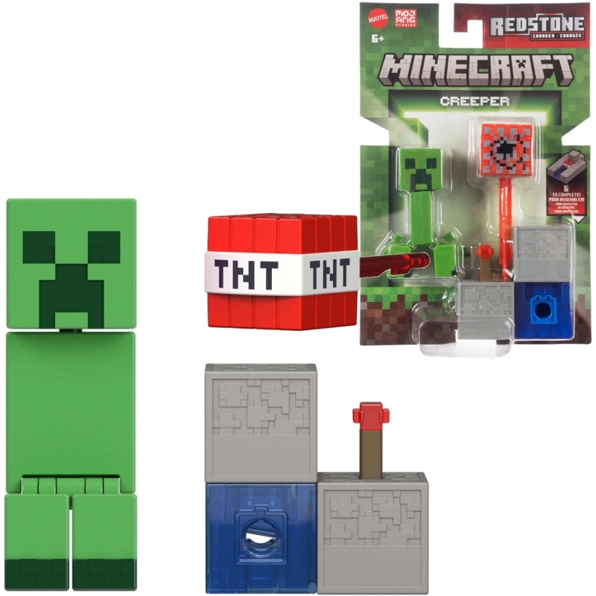 Minecraft Redstone Set Figure Creeper with TNT armor 6+