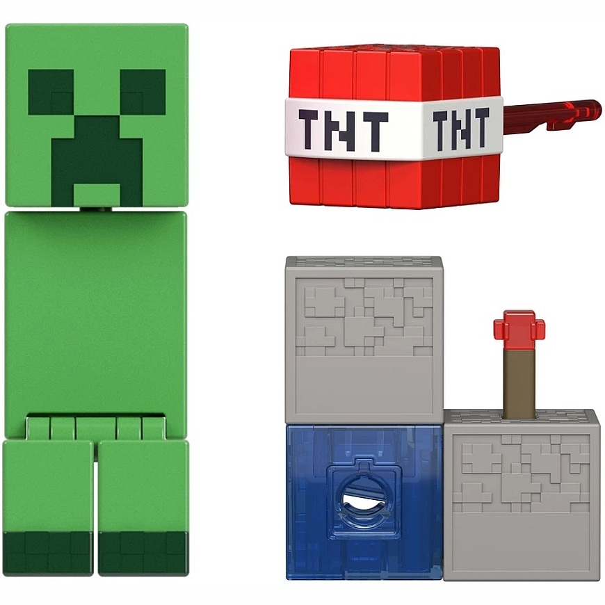Minecraft Редстоун Набор Фигурка Крипер с броней TNT 6+ – 2