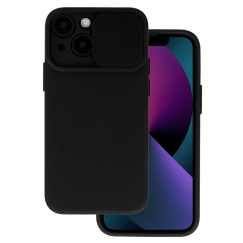 Camshield Soft telefono dėklas iPhone 13 Pro Max juodas (su kameros apsauga)